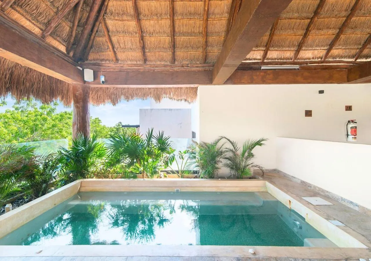 Modern Chic 1 Bedroom Apt W/ Rooftop Infinity Pool Tulum Mexico