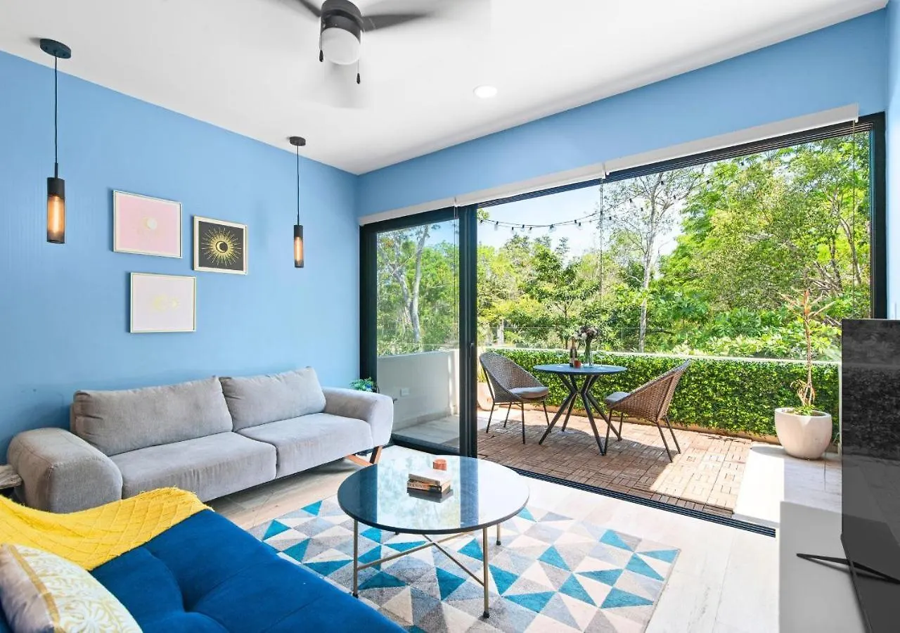 Modern Chic 1 Bedroom Apt W/ Rooftop Infinity Pool Tulum Apartment